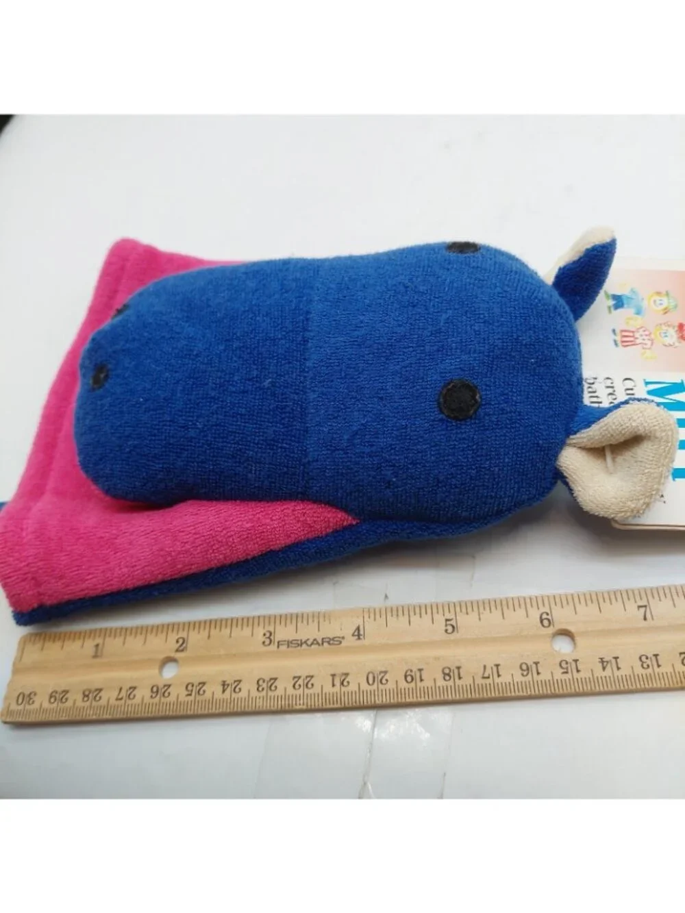Kingsley for kids Hippo Bath Mitt Blue Pink NWT